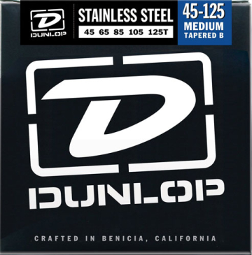 Dunlop DBS Stainless Steel Bass Medium 5 Tapered 45-125T - Dunlop DBS Stainless Steel Bass Medium 5 Tapered 45-125T