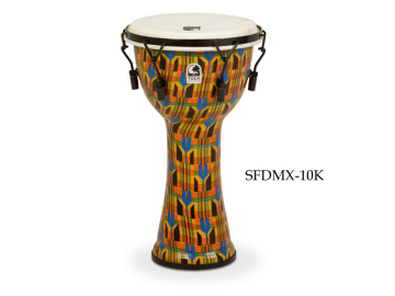 Toca SFDMX-10K Djembe Freestyle Kente Cloth - Toca SFDMX-10K Djembe Freestyle Kente Cloth