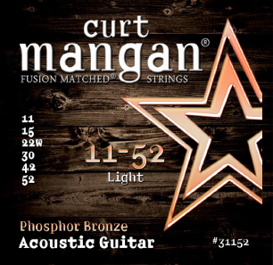 Curt Mangan Phosphor Bronze Light Set 11-52 - Curt Mangan Phosphor Bronze Light Set 11-52