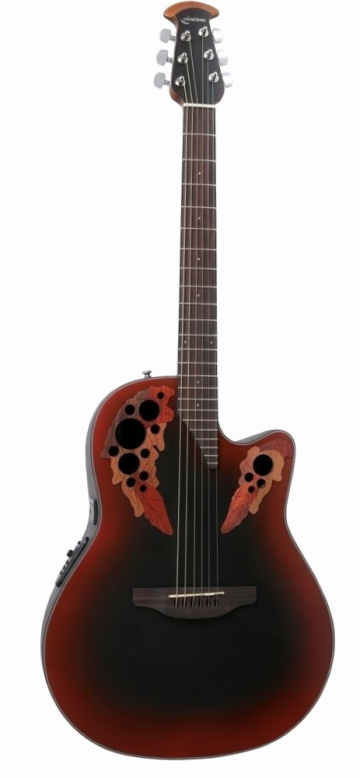 Ovation CE44-RRB Celebrity Elite Mid Cutaway Reversed Redburst - Ovation CE44-RRB Celebrity Elite Mid Cutaway Reversed Redburst