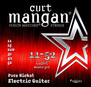 Curt Mangan Pure Nickel Wound Light Set 11-52 - Curt Mangan Pure Nickel Wound Light Set 11-52