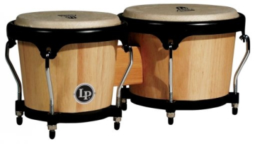 Latin Percussion LP A601-AW Aspire Wood Bongos Natural Black 6 3/4" - 8" - Latin Percussion LP A601-AW Aspire Wood Bongos Natural Black 6 3/4" - 8"