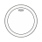 REMO PS-1326-00 Bass, Pinstripe, Clear, 26" - REMO PS-1326-00 Bass, Pinstripe, Clear, 26"