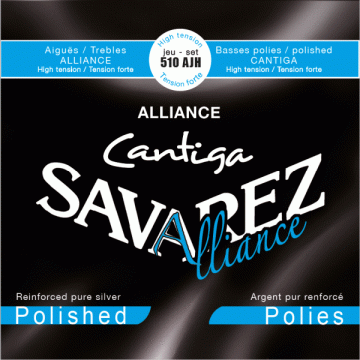 SAVAREZ 510AJH Alliance Cantiga Blue Silver Polished Basses - SAVAREZ 510AJH Alliance Cantiga Blue Silver Polished Basses