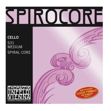 Thomastik Cello String Set Spirocore Medium - Thomastik Cello String Set Spirocore Medium