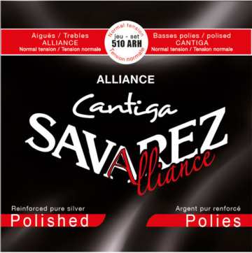 SAVAREZ 510ARH Alliance Cantiga Red Silver Polished Basses - SAVAREZ 510ARH Alliance Cantiga Red Silver Polished Basses
