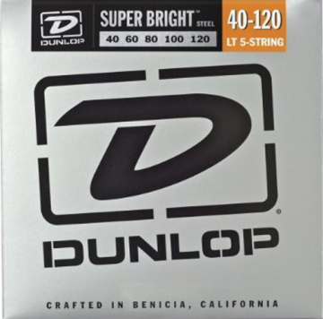 Dunlop DBSBN Super Bright Nickel Wound Bass Light 5 40-120 - Dunlop DBSBN Super Bright Nickel Wound Bass Light 5 40-120