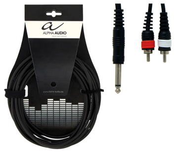 Alpha Audio Basic Line Audio Y-Cable Stereo Jack 6.3 мм - 2 RCA 1.5 м - Alpha Audio Basic Line Audio Y-Cable Stereo Jack 6.3 мм - 2 RCA 1.5 м