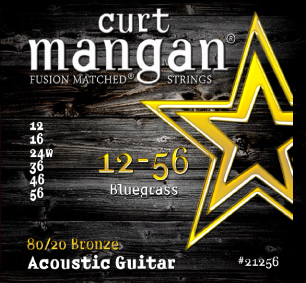 Curt Mangan 80/20 Bronze Bluegrass Set 12-56 - Curt Mangan 80/20 Bronze Bluegrass Set 12-56