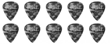 Dunlop 4830-02 Genuine Celluloid Black Perloid - Dunlop 4830-02 Genuine Celluloid Black Perloid