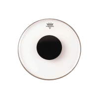 Remo CS-0312-10 Controlled Sound Clear Black Dot On Top 12''