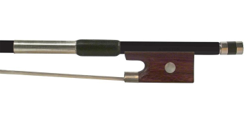 Saga Music Anton Breton AB-110BK Brazilwood Student Violin Bow 1/2 Black - Saga Music Anton Breton AB-110BK Brazilwood Student Violin Bow 1/2 Black