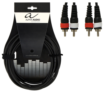 Alpha Audio Basic Line Audio Twin Cable 2 RCA - 2 RCA 1.5 м - Alpha Audio Basic Line Audio Twin Cable 2 RCA - 2 RCA 1.5 м
