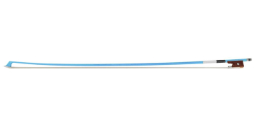 Saga Music Anton Breton AB-110BU Brazilwood Student Violin Bow 1/4 Blue - Saga Music Anton Breton AB-110BU Brazilwood Student Violin Bow 1/4 Blue