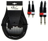 Alpha Audio Basic Line Audio Cable 2 моноджек 6.3 мм - 2 RCA 3 м