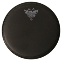 Remo BA-0813-ES Ambassador Batter Black Suede 13"