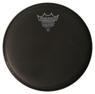 Remo BA-0813-ES Ambassador Batter Black Suede 13" - Remo BA-0813-ES Ambassador Batter Black Suede 13"
