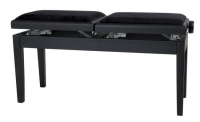 GEWA Piano bench Deluxe Double Black matt