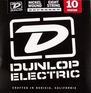 Dunlop DEN Nickel Plated Steel 10-74 8 String - Dunlop DEN Nickel Plated Steel 10-74 8 String