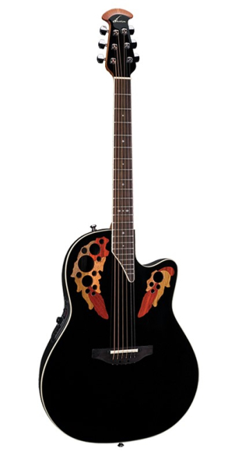 OVATION 2778AX-5 Standard Elite Deep Contour Cutaway Black - OVATION 2778AX-5 Standard Elite Deep Contour Cutaway Black