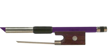 Saga Music Anton Breton AB-110PP Brazilwood Student Violin Bow 1/2 Purple - Saga Music Anton Breton AB-110PP Brazilwood Student Violin Bow 1/2 Purple