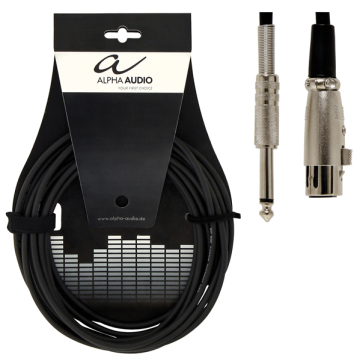 Alpha Audio Basic Line Microphone Cable XLR/Jack 6 м - Alpha Audio Basic Line Microphone Cable XLR/Jack 6 м