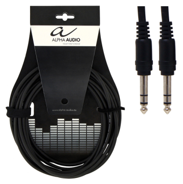 Alpha Audio Basic Line Instrumental Cable Stereo Jack/Jack 6.3 мм 0.9 м 6 шт. - Alpha Audio Basic Line Instrumental Cable Stereo Jack/Jack 6.3 мм 0.9 м 6 шт.