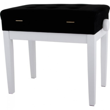 GEWA Piano bench Deluxe Compartment White matt - GEWA Piano bench Deluxe Compartment White matt