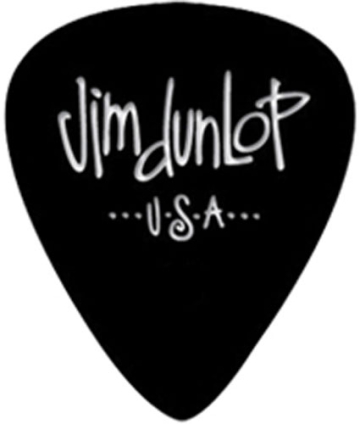 Dunlop 4830-03 Genuine Celluloid Black - Dunlop 4830-03 Genuine Celluloid Black