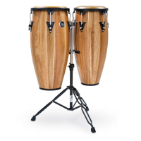 LP LPA646B-AW Aspire Wood Congas Set w/Basket Stands Natural