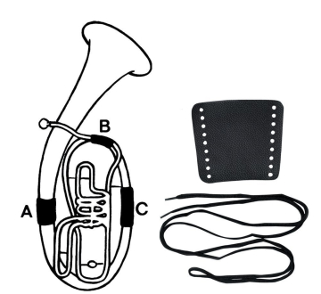 GEWA VALVE GUARD LEATHER B-Tuba part B - GEWA VALVE GUARD LEATHER B-Tuba part B