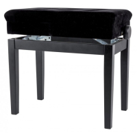 GEWA Piano bench Deluxe Compartment Black highgloss