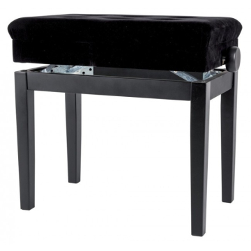 GEWA Piano bench Deluxe Compartment Black highgloss - GEWA Piano bench Deluxe Compartment Black highgloss