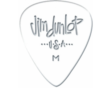 Dunlop 4830-01 Genuine Celluloid White Classics - Dunlop 4830-01 Genuine Celluloid White Classics