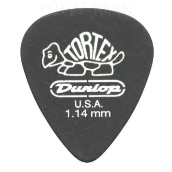 Dunlop 488P1.14 Tortex Pitch Black - Dunlop 488P1.14 Tortex Pitch Black