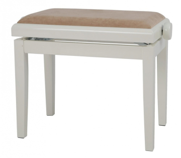 GEWA Piano bench Deluxe White high gloss - GEWA Piano bench Deluxe White high gloss
