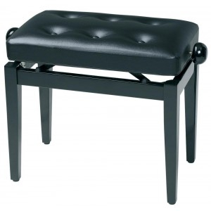 GEWA Piano Bench Black High Gloss - GEWA Piano Bench Black High Gloss