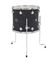 DRUM WORKSHOP FLOOR TOM PERFORMANCE LACQUER 16x14" Ebony Stain