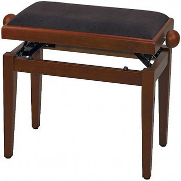 GEWA FX Piano Bench Deluxe Cherry Tree Matt Brown Seat - GEWA FX Piano Bench Deluxe Cherry Tree Matt Brown Seat