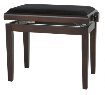GEWA Piano bench Deluxe walnut dark mat - GEWA Piano bench Deluxe walnut dark mat