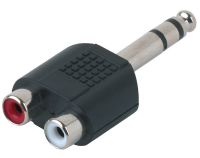 Alpha Audio Adapter 2 RCA(f)/TRS(m) переходник тюльпаны (мама) - стереоджек 6.3 мм