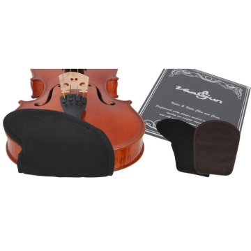 GEWA Vaagun Chin Rest Cover Round L Black - GEWA Vaagun Chin Rest Cover Round L Black