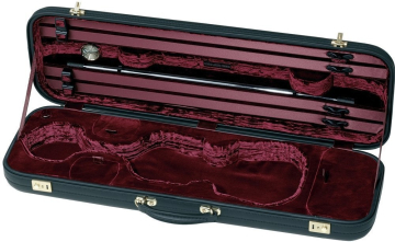 GEWA JAEGER PRESTIGE Violin Case Plush Burgundy - GEWA JAEGER PRESTIGE Violin Case Plush Burgundy