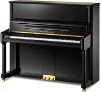 SCHULZE POLLMANN SU 132R Black Gloss + Renner® Hammers and Renner®Action (Made in Germany) with Sostenuto Pedal