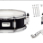 GEWA Marching Small Drum Birch Black Chrome 14x5.5" - GEWA Marching Small Drum Birch Black Chrome 14x5.5"