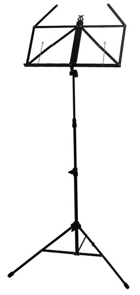 GEWA FX Music Stand Black With Bag L - GEWA FX Music Stand Black With Bag L