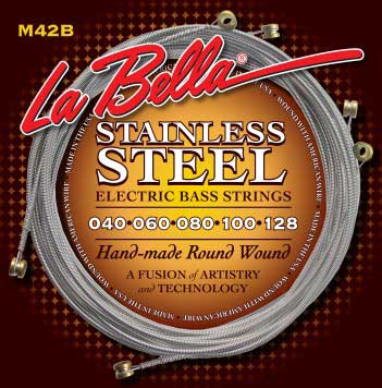 La Bella M42-B Stainless Custom Light 5-String 40-128 - La Bella M42-B Stainless Custom Light 5-String 40-128