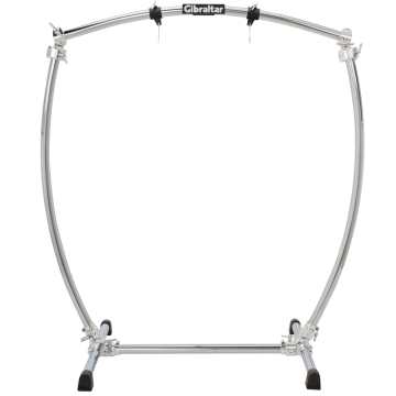 GIBRALTAR GIBRALTAR SPECIAL STANDS CHROME SERIES CURVED GONG STAND GCSCG-L - GIBRALTAR GIBRALTAR SPECIAL STANDS CHROME SERIES CURVED GONG STAND GCSCG-L