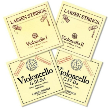 LARSEN Cello Strings Medium (A/D soloist's+G/C Magnacore)  - LARSEN Cello Strings Medium (A/D soloist's+G/C Magnacore) 