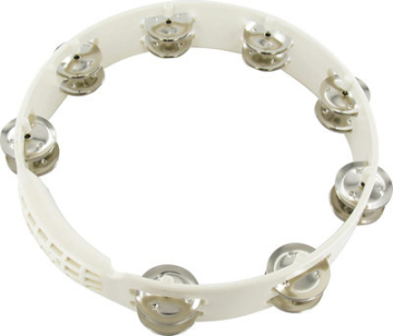 Latin Percussion LP A192  Aspire Plastic Tambourine White 10" - Latin Percussion LP A192  Aspire Plastic Tambourine White 10"